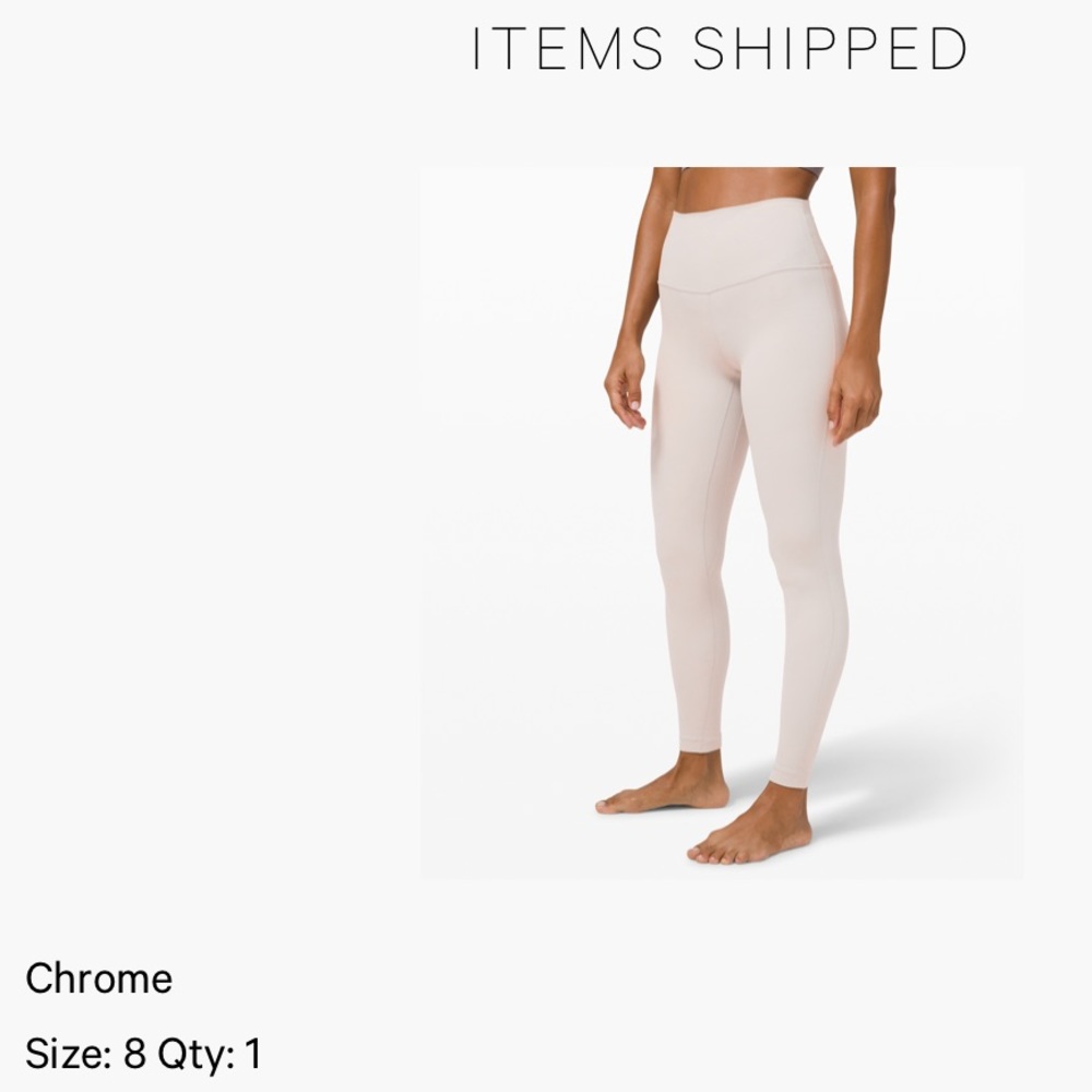 Lululemon align 28’’ leggings in chrome